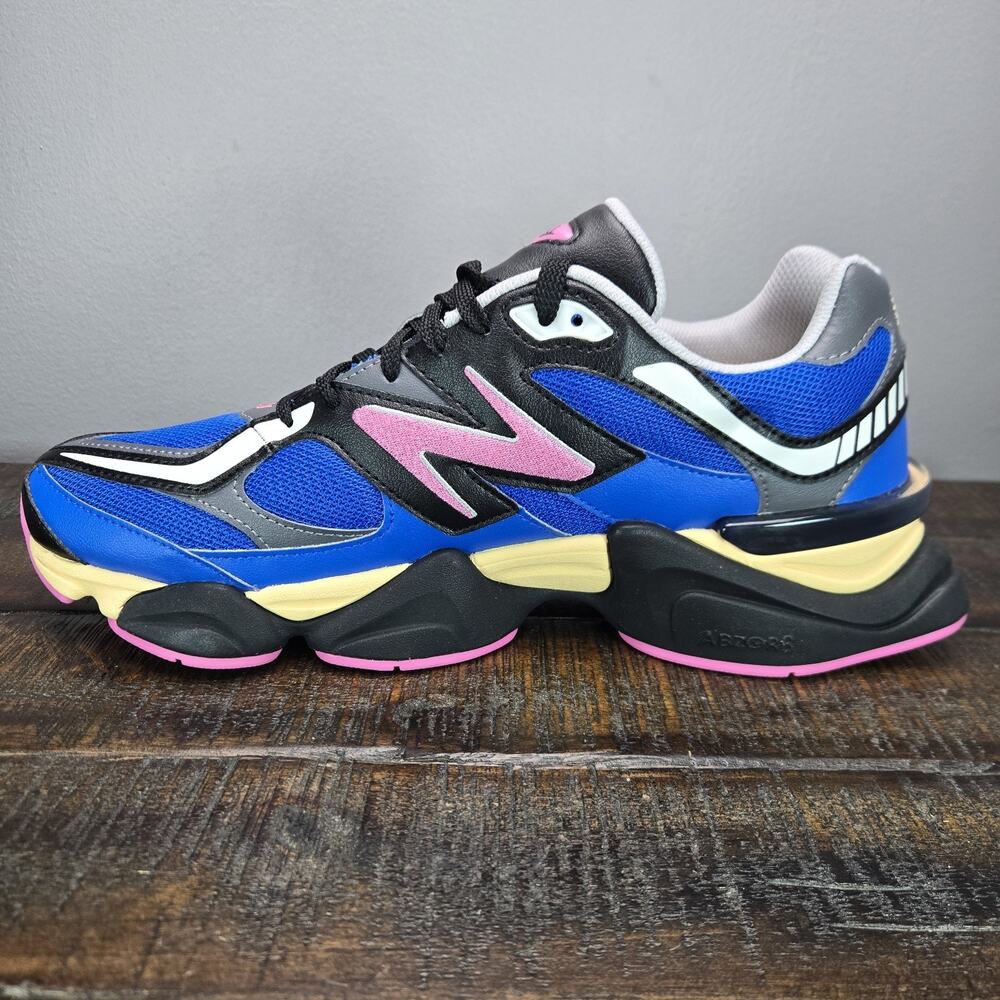 NEW New Balance 9060 Mens Size 10 Running Shoe Blue Oasis Real Pink U9060BPO - Picture 6 of 12